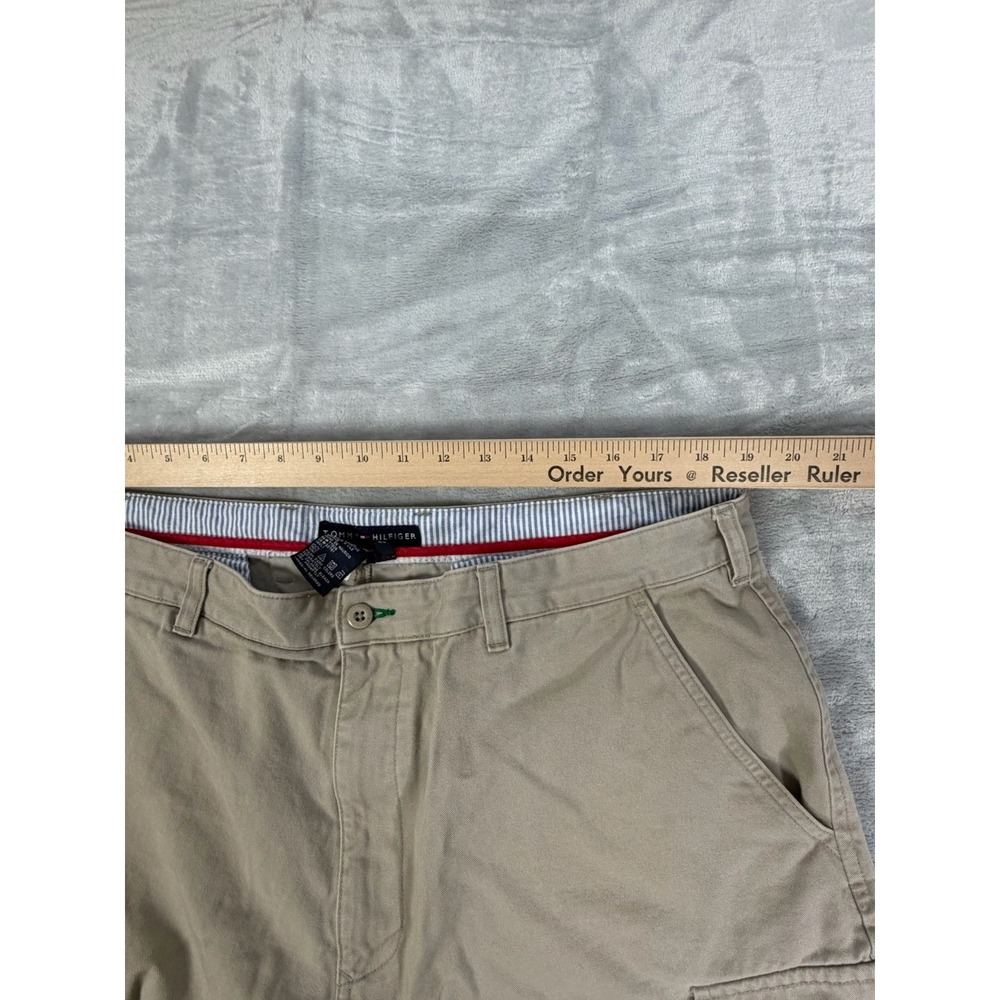 Tommy Hilfiger Cargo Shorts Men's 40 Khaki Summer Utility Shorts - Picture 5 of 7